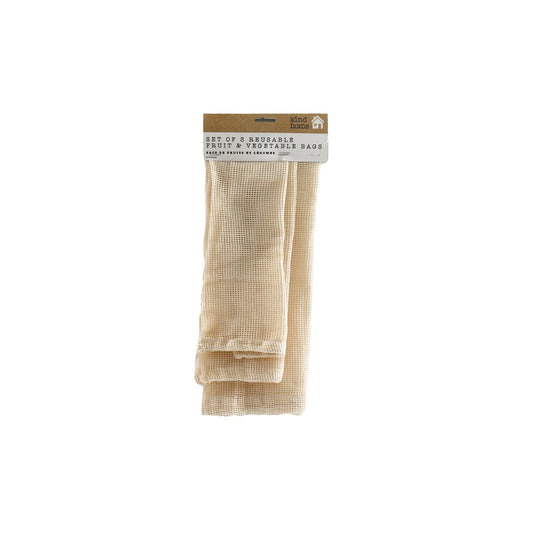 Pack of 3 Reusable Fruit & Vegetable Bags-0